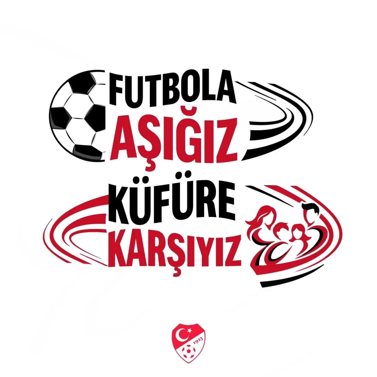 Futbol takımları pankartla sahada