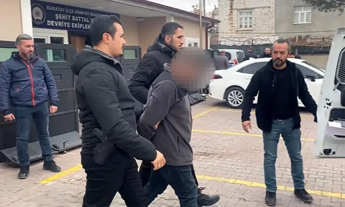 Polis ekipleri Konya’da kadın kılığına giren firarîyi yakaladı