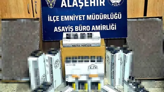 Alaşehir'de Kaçak Makaron Operasyonu: 23.750 Adet Ürün Ele Geçirildi