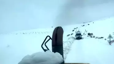 Sivas Karakuyu Köyünde 76 Yaşındaki Hasta Karla Mahsur Kaldı, Kurtarıldı