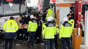 Silivri Otoyolunda Otobüs ve Araç Çarpışması: Yaralılar Hastaneye Sevk Edildi