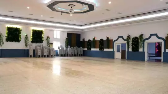 Düğün salonunda akustik iyileştirme sonrası görüntüsü