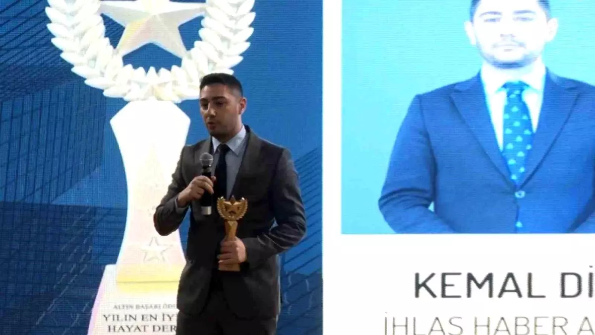 Kemal Diri, 23. Altın Başarı Ödülleri'nde Yılın En İyi Ekonomi Muhabiri Seçildi