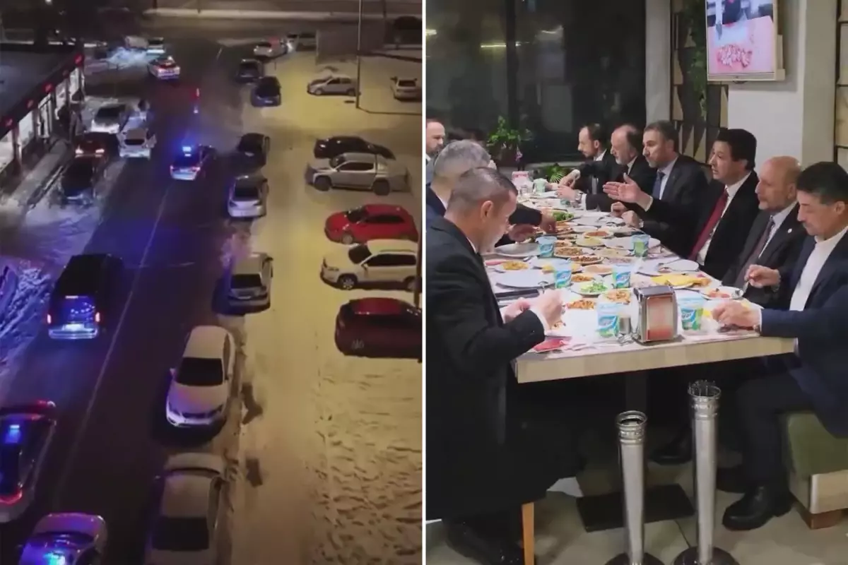 Mahmut Arıkan çakarlı konvoyda