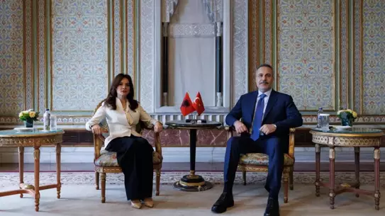 Toplantı sırasında Hakan Fidan ve Balkan bakanları