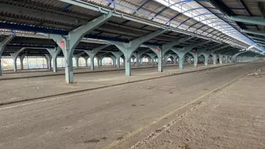 Ulus Pazarı önünde toplanan esnafın fotoğrafı