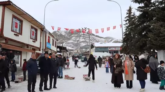 Narman’da Kış Rüzgarlarıyla Gelen 2. Kızak Şenliği Coşkusu
