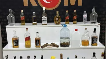 Kırşehir'de Sahte İçki Operasyonu: 20,25 Litre Kaçak Alkol Ele Geçirildi