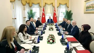 Balkan Barış Platformu üyeleriyle birlikte Erdoğan