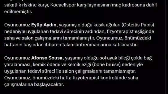 Samsunspor, Kocaelispor Maçında Dört Oyuncusunu Eksik Görecek