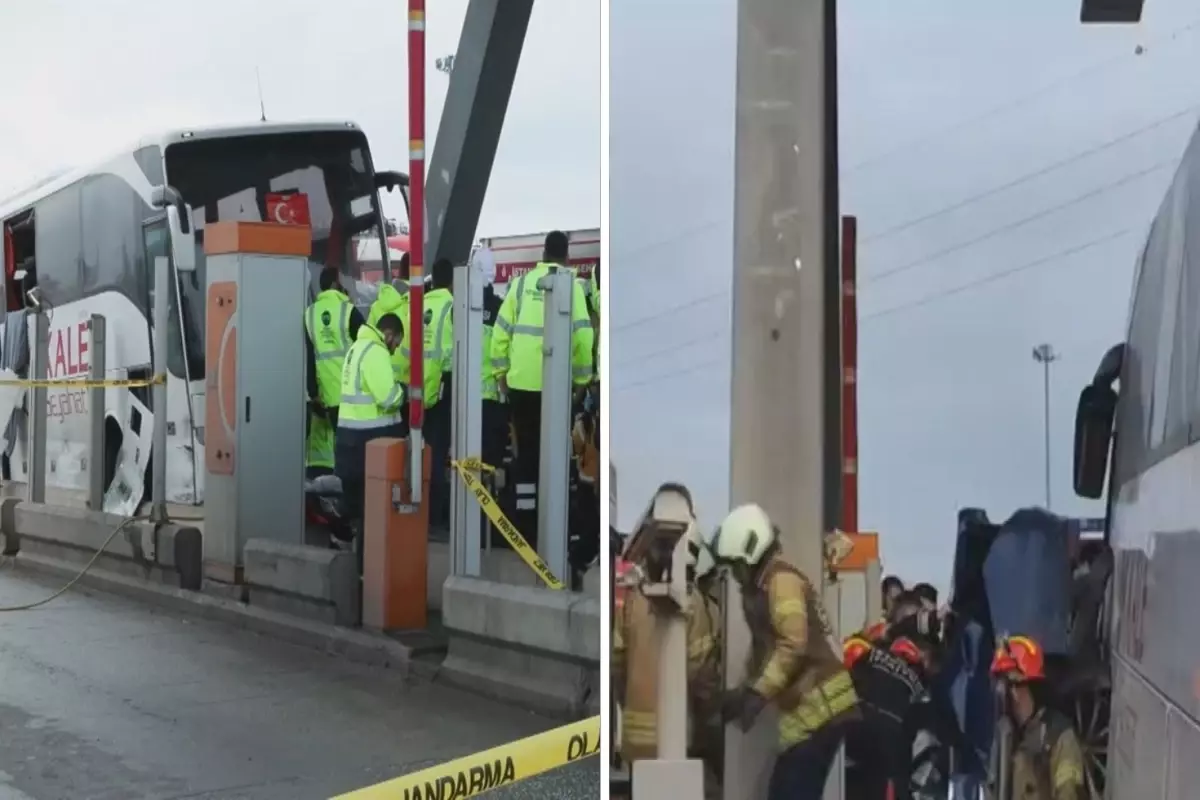 Silivri Otoyolu gişesi kazası