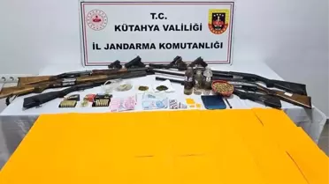 Kütahya Simav’da Polis, Uyuşturucu ve Silah Operasyonu Sonrası 14 Şüpheliyi Gözaltına Aldı