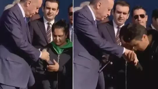 Erdoğan, Aydın'daki TOKİ Teslim Töreninde Çocuk ve Babasına Sürpriz Para Verdi
