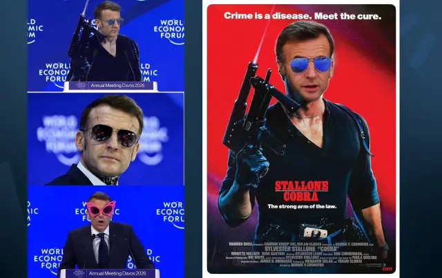 Macron gözlükleriyle sahnede