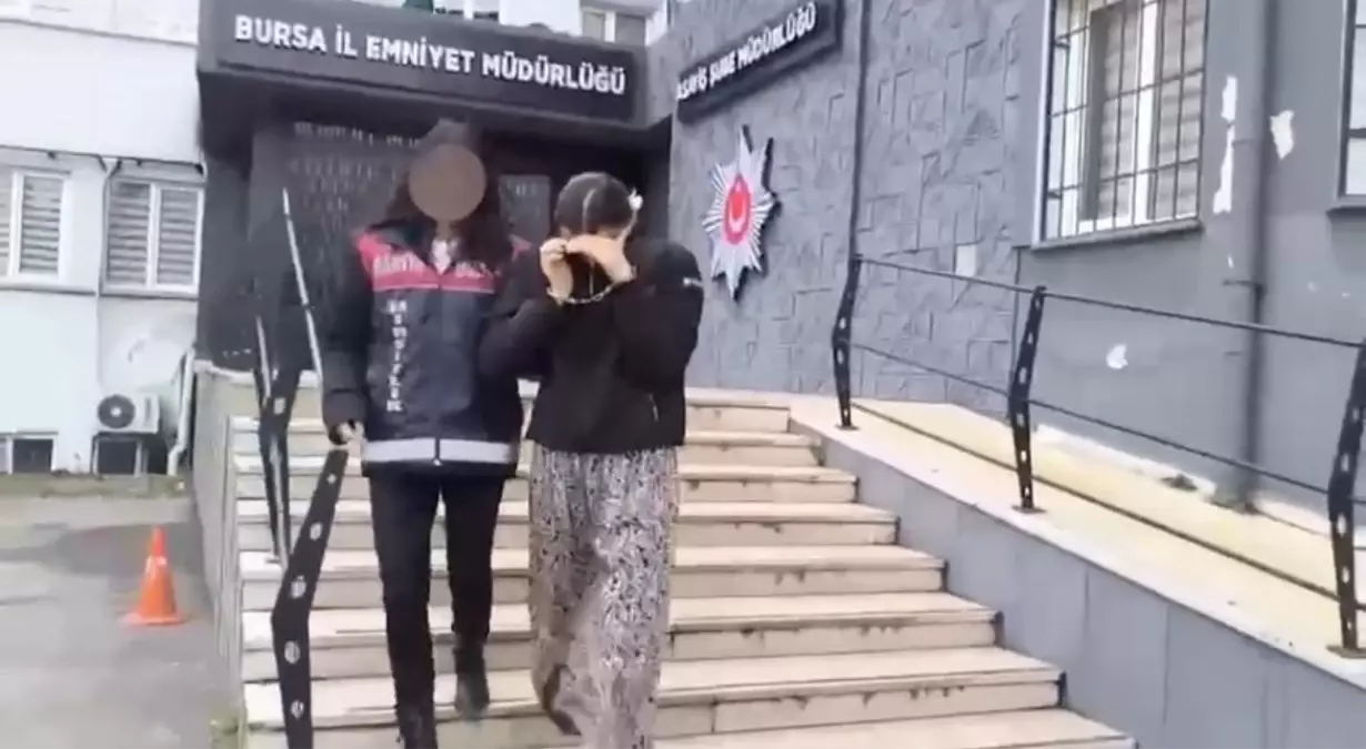 Bursa’da tutuklanan kadın