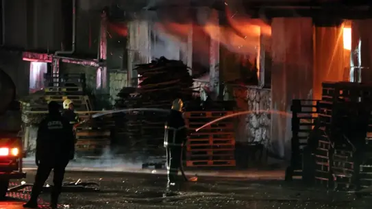 Adana’da Gece Yarısı Çıkan Yangın, Parke ve Panel Fabrikasını Kısa Sürede Kontrol Altına Aldı