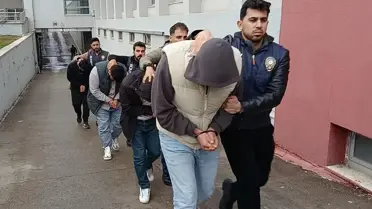 Operasyonda gözaltına alınan şüpheliler