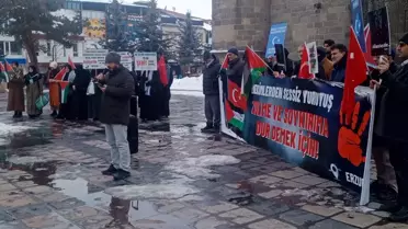 Erzurum’da Sağlık Çalışanları Gazze’ye Destek İçin Sessiz Yürüyüş Düzenledi