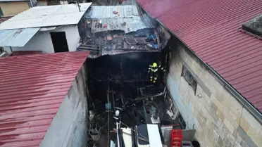 Tarsus'ta İki Katlı Ev Yangını Sonrası Tamamen Kullanılamaz Hale Geldi