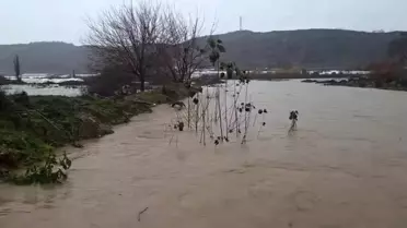 Sel sonrası su altında kalan tarım arazileri