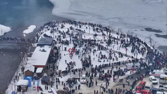 Uzungöl’de Bembeyaz Kış Rüzgarı: İkinci Gün Horon Coşkusu
