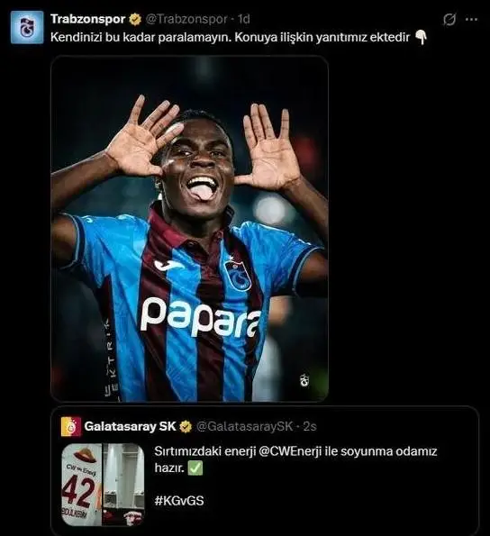 Trabzonspor Oulai paylaşımının ek görseli