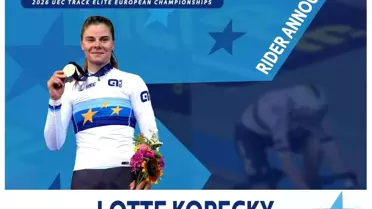 UEC Elit Avrupa Pist Şampiyonası'nda yarışan bisikletçiler