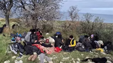 Ayvacık’ta 39 Kaçak Göçmen ve Bir Kaçakçı Gözaltına Alındı