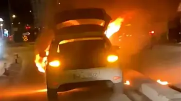 Karapınar’da Motor Yangını: Sürücü Sağ Salim Kurtuldu