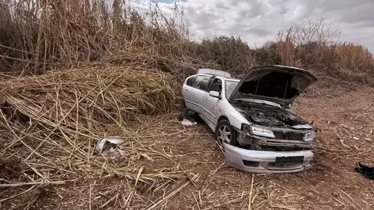 Nazilli'de Şarampole Çarpan Otomobil 2 Kişiyi Ağır Yaraladı
