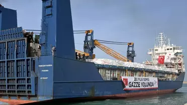 Türk Kızılayı’nın 20. İyilik Gemisi, 1400 Ton Yardımı El Ariş Limanı’na Ulaştırdı