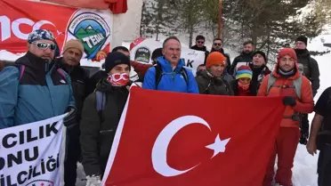 Zigana Dağı'nda çığ anısına fotoğraf