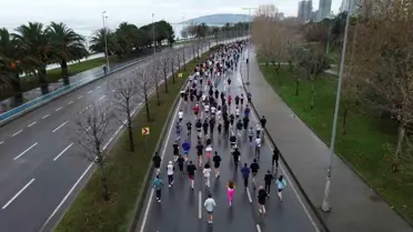 15. Uğur Mumcu Anma Yol Koşusu'nda Binlerce Sporcu Kartal'da Buluştu