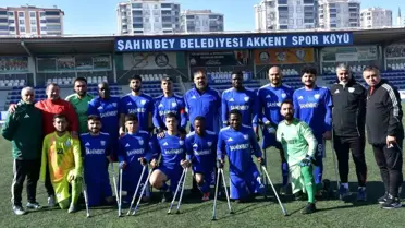 Şahinbey Ampute Futbol Takımı 3-0’lık Galibiyetle Şampiyonluk Yolunda