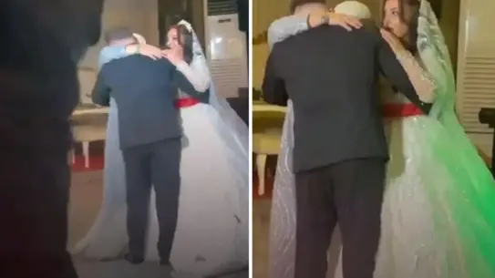 Anne, damat ve gelinin dans anı