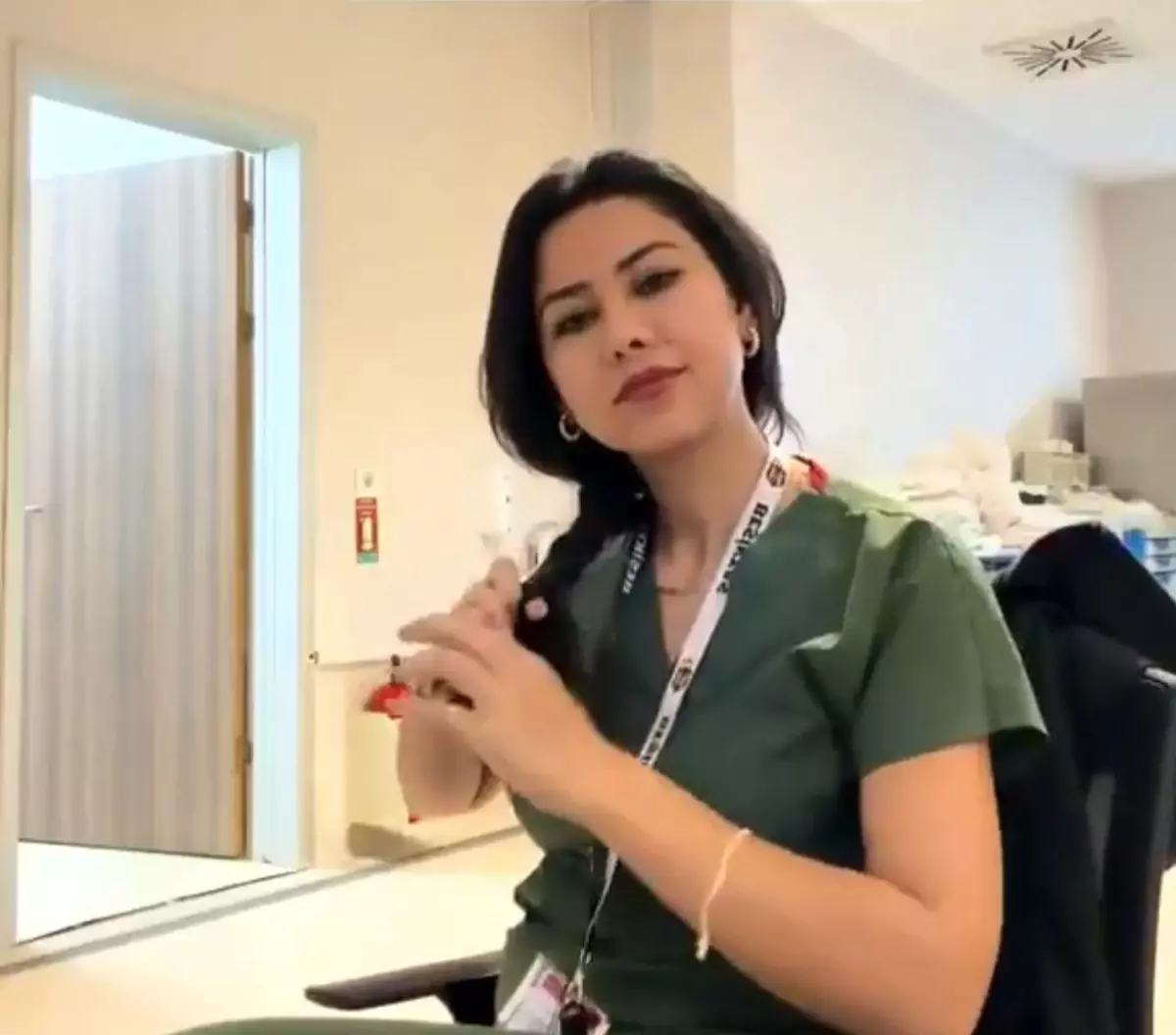 Hemşireye ait sosyal medya paylaşımı