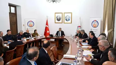 Toplantı sırasında sunulan yağış haritaları