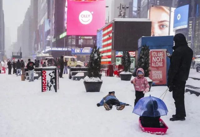 Kar altında elektrik direkleri