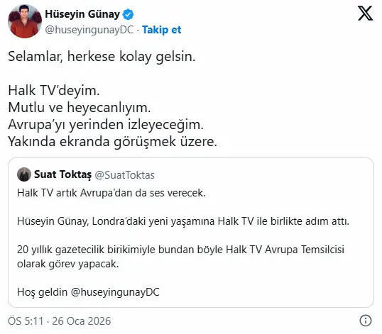 Londra’da Halk TV stüdyosu