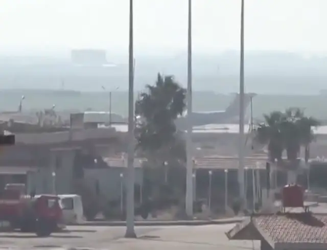 Operasyon sırasında çekilen havadan görüntü