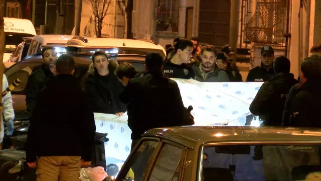 Olay yerindeki çöp konteyneri