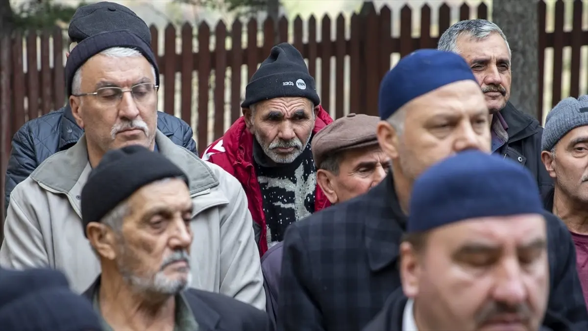 Ali Meşe ve kedisi yangın sonrası