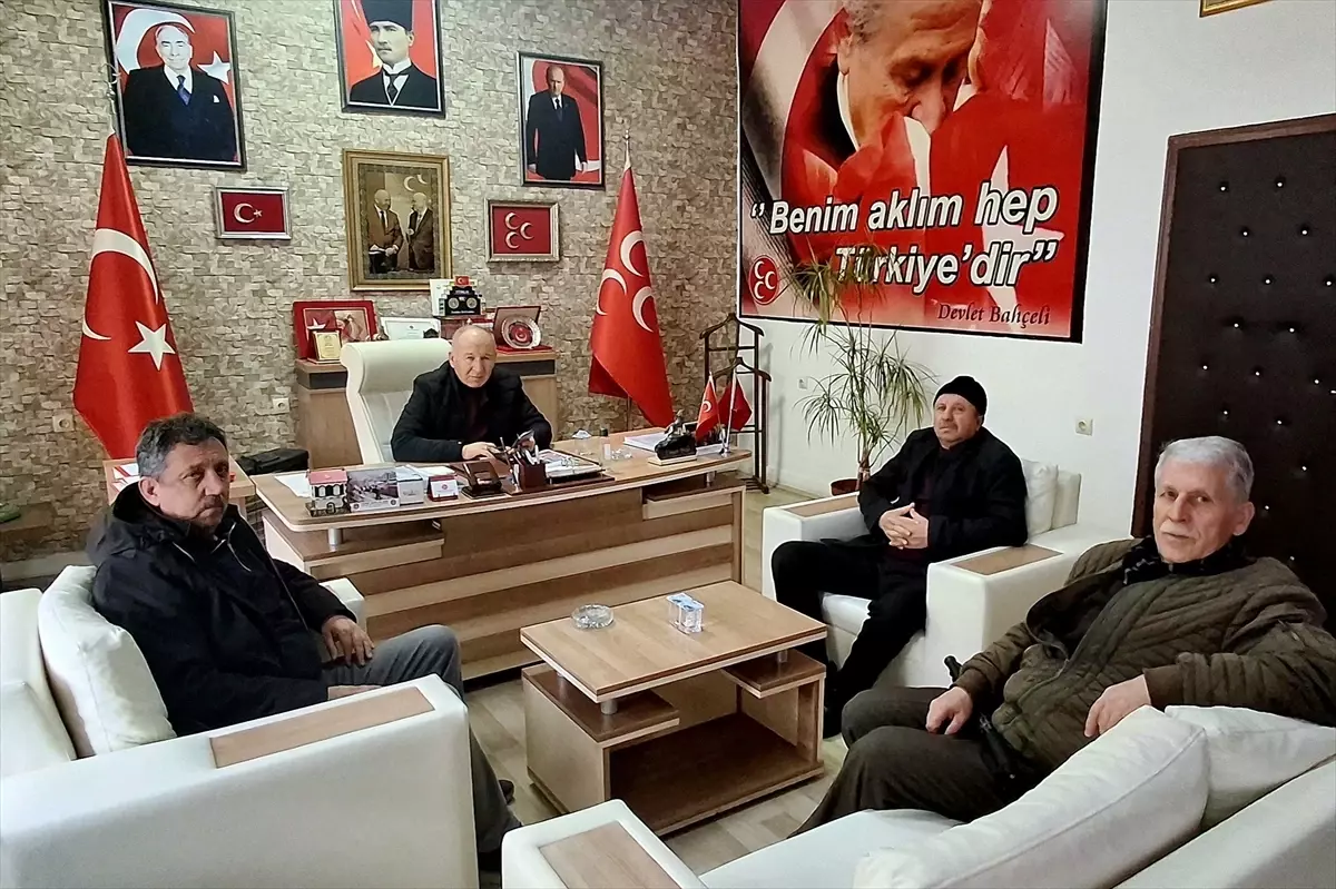 MHP Beypazarı İlçe Başkanı Orhan, Oymaağaç Mahallesi'nde Muhtar Tuncel'i Karşıladı