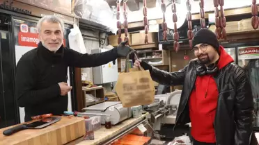 Erciyes Kayak Merkezi'nde Kış Aylarında Pastırma Satışı Patladı