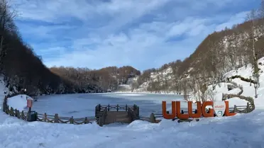 Ordu’da Ulugöl Buzla Kaplandı: Kışın Büyüleyici Görüntüsü