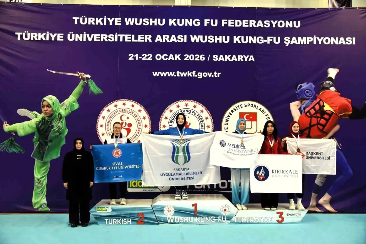 SUBÜ Wushu Takımı Türkiye ÜNİLİG Şampiyonasında Altın Madalya Kazandı