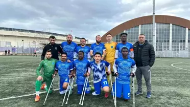 Gebze Belediyesi Ampute Futbol Takımı, TSK Rehabilitasyon Merkezini 3-0 Mağlup Ederek Ligde Dördüncü Sıraya Yükseldi