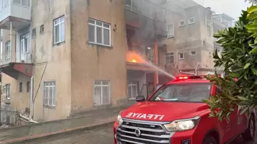 Gazipaşa’da İkinci Kat Yangını: Ev Boş, Duman Mahalleyi Etkiledi