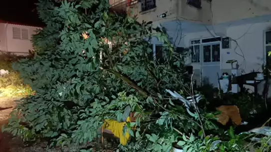 Manavgat’ta Şiddetli Hortum Geceleri Evleri ve Tarımı Yok Etti