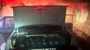 Isparta’da Tofaş Otomobilinde Şiddetli Yangın: İtfaiye Hızlı Müdahale Etti